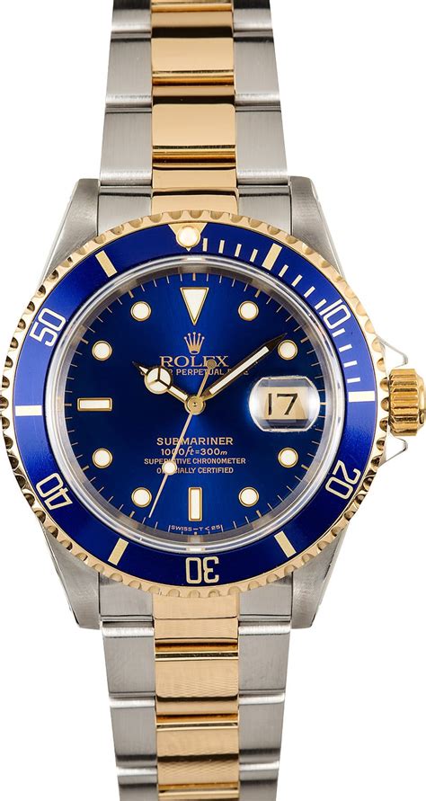 rolex or et bleu|rolex blue bezel submariner.